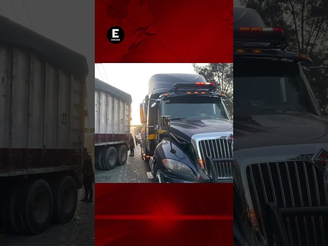 ⁣Detienen a conductora de tráiler de basura tras chocar en Iztapalapa; hay 2 heridos