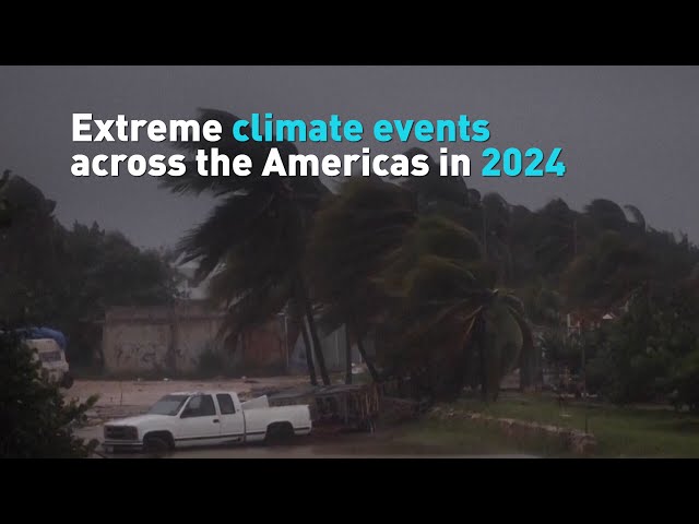 ⁣Extreme climate events across the Americas in 2024