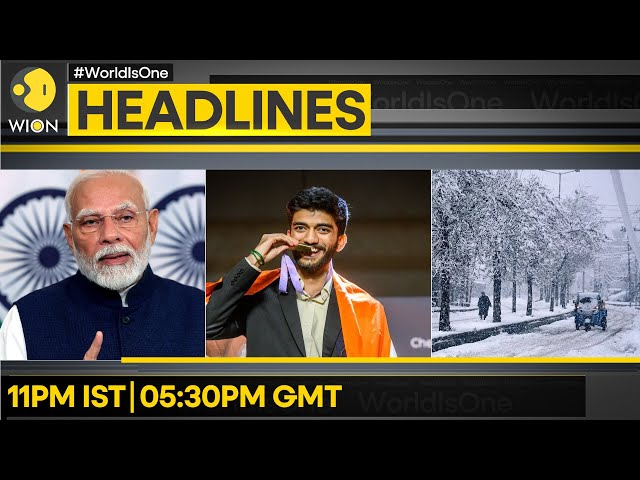 ⁣Indian PM Meets Gukesh | Protest Against Pak Military In Pakistan | WION Headlines