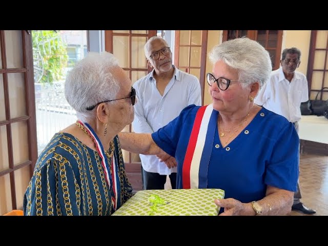 ⁣Une célébration mémorable pour les 100 ans de Madame Rémicia Fred BÉROSE.