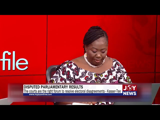 ⁣The courts are the right forum to resolve electoral disagreements - Kasser-Tee. #JoyNews