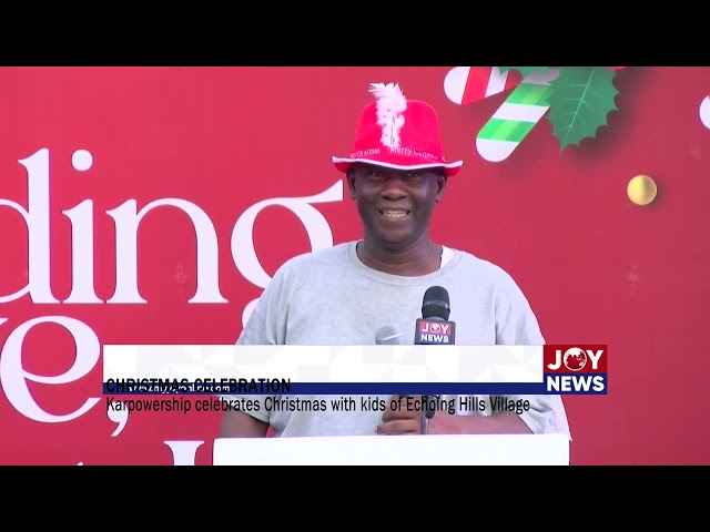 ⁣Karpowership celebrates Christmas with kids of Echoing Hills Village. #JoyNews