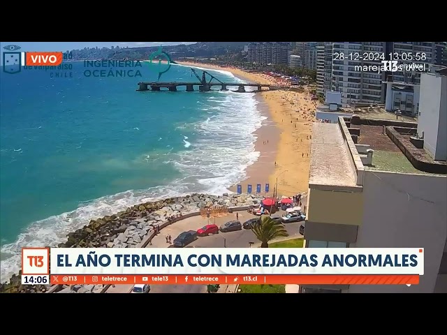 ⁣Viña del Mar: Cierran borde costero por intensas marejadas