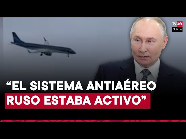 ⁣Vladimir Putin se disculpa por accidente de avión de Azerbaiyán