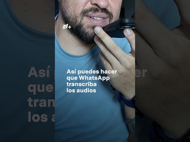 ⁣Así puedes transcribir los audios de WhatsApp - N+ #shorts