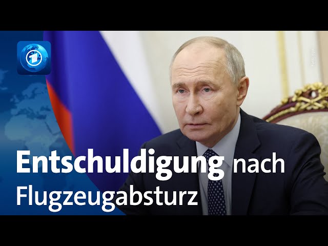 ⁣Putin entschuldigt sich nach Flugzeugabsturz