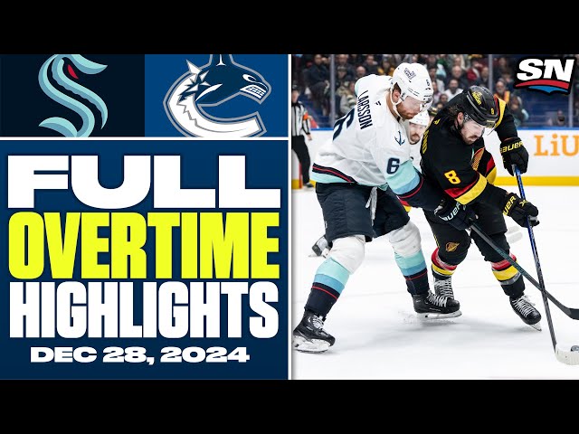 ⁣Seattle Kraken at Vancouver Canucks | FULL Overtime Highlights - December 28, 2024