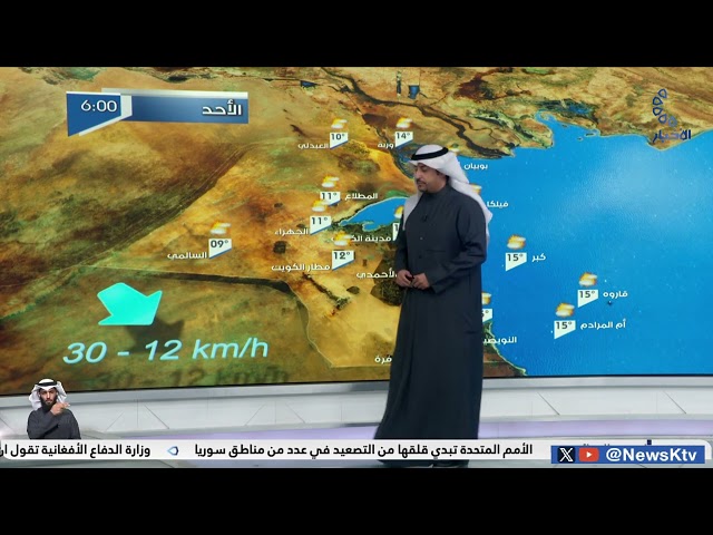 ⁣طقس مائل للبرودة والرياح شمالية غربية