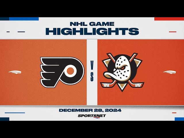 ⁣NHL Highlights | Flyers vs. Ducks - December 28, 2024