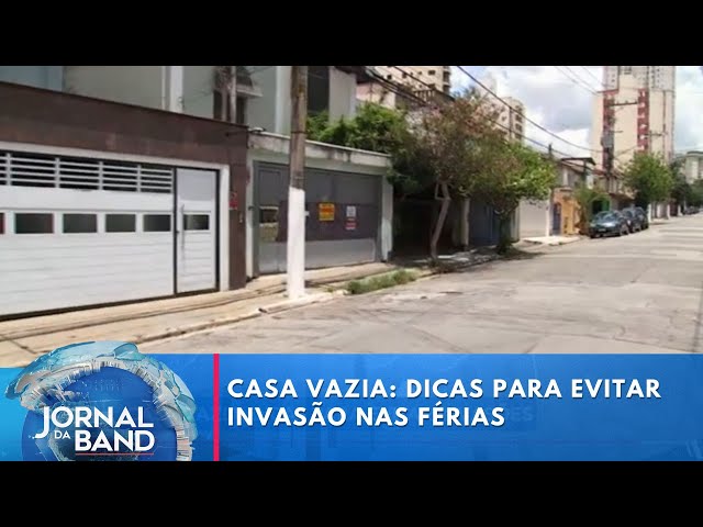 ⁣Jornal da Band mostra dicas para evitar invasões em casa nas férias | Jornal da Band