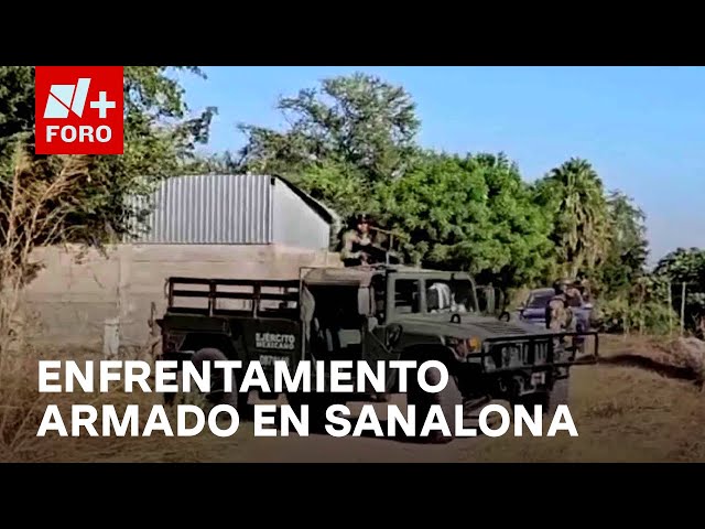 ⁣Violencia en Sinaloa: Enfrentamiento en Sanalona, deja daños y operativos militares - Las Noticias