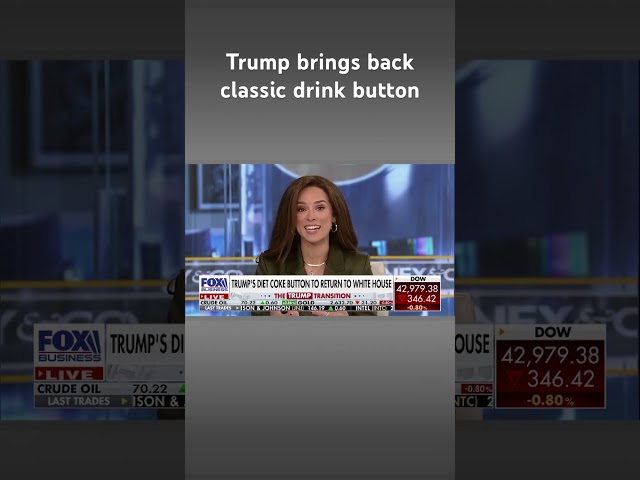 ⁣Trump’s Diet Coke button to return to the White House #shorts