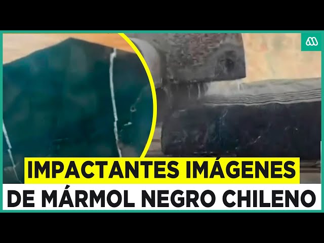 ⁣Impactantes imágenes de mármol negro chileno: Extraño yacimiento queda en Atacama