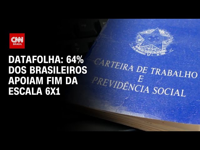 ⁣Datafolha: 64% dos brasileiros apoiam fim da escala 6x1 | CNN PRIME TIME