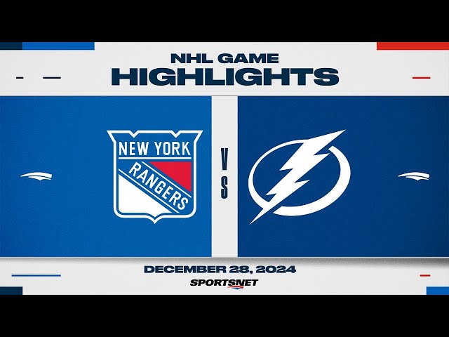 ⁣NHL Highlights | Rangers vs. Lightning - December 28, 2024