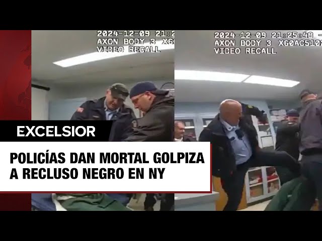 ⁣Policías dan mortal golpiza a recluso negro en Nueva York; quedan grabados