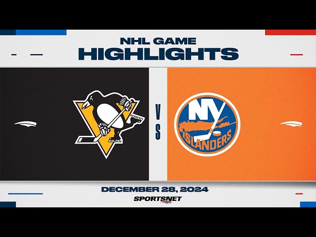 ⁣NHL Highlights | Penguins vs. Islanders - December 28, 2024