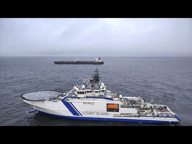 ⁣Police in Finland move ship suspected of undersea cable damage closer to port