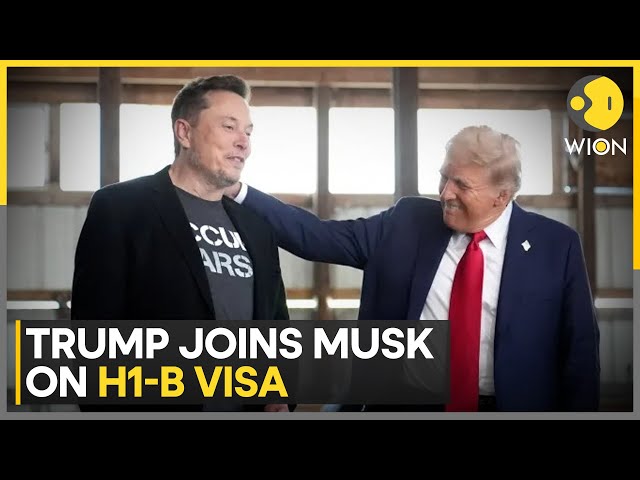 ⁣Trump Sides With Elon Musk On H1-B Visa Programme | World News