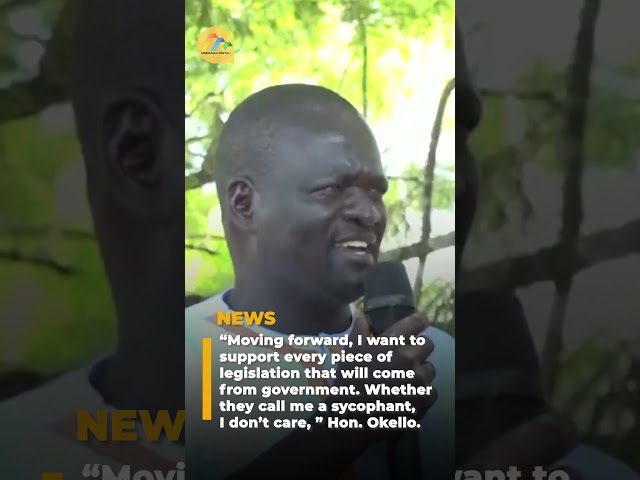 ⁣“Moving forward, I want to support every piece of legislation from government, ” Hon. Okello.