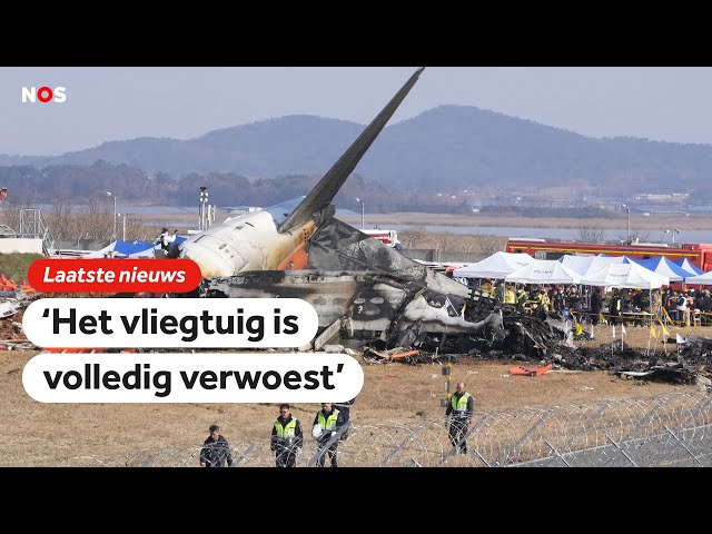 ⁣Vliegtuig crasht bij landing in Zuid-Korea, zeker 174 doden