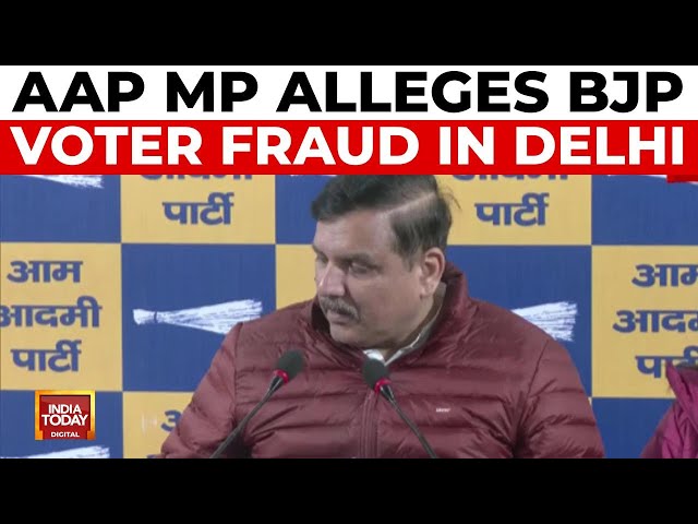 ⁣BJP accused of voter fraud: Sanjay Singh claims wife's name removed from Delhi voter list