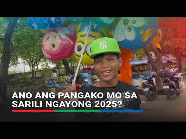 ⁣Ano ang pangako mo sa sarili ngayong 2025? | ABS-CBN News