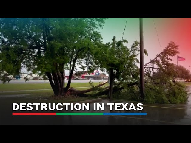 ⁣WATCH: Tornadoes leave a trail of damage near Houston, Texas | ABS-CBN News