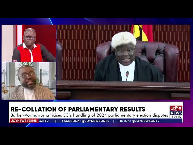 ⁣Dome-Kwabenya Parl Results Collation: EC suspends declaration of final results until re-run is done