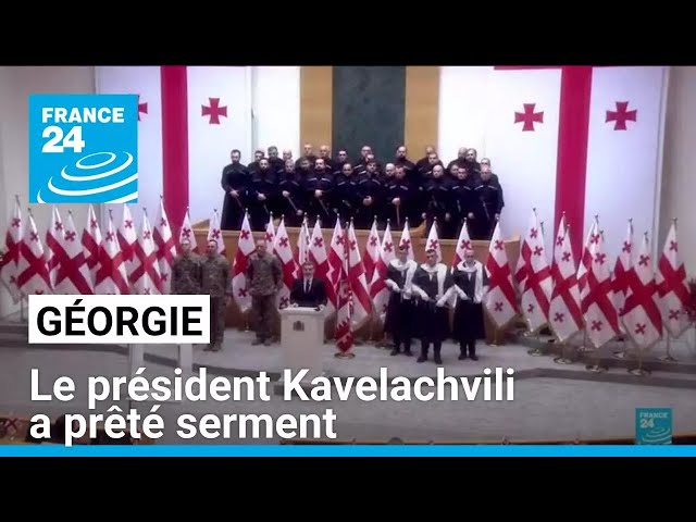 ⁣Géorgie : le président Kavelachvili a prêté serment • FRANCE 24