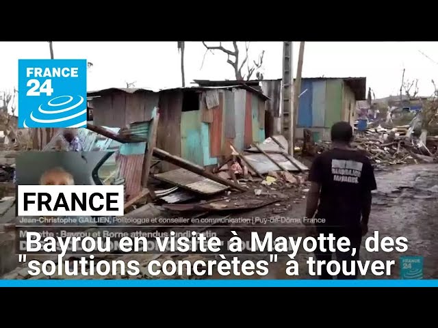 ⁣France : Bayrou en visite à Mayotte, des "solutions concrètes" à trouver • FRANCE 24