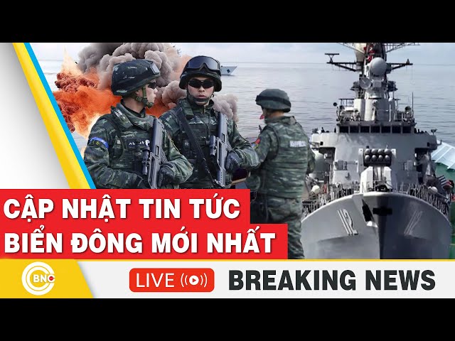 ⁣TRỰC TIẾP: Biển Đông: Trung Quốc tập trận đổ bộ tại Biển Đông; UAV lạ tiếp cận căn cứ không quân Mỹ