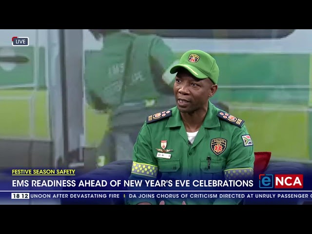 ⁣Festive Season Safety | EMS readiness ahead of New Year's eve celebrations