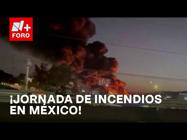 ⁣Incendios en Sonora, Querétaro, Nuevo León, Jalisco y Tamaulipas causan alarmas - Las Noticias