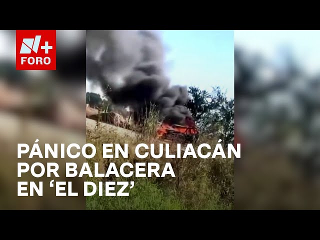 ⁣Violencia en Culiacán: Balacera en campo 'El Diez'. ¡Más de 40 minutos de tiroteo! - Las N