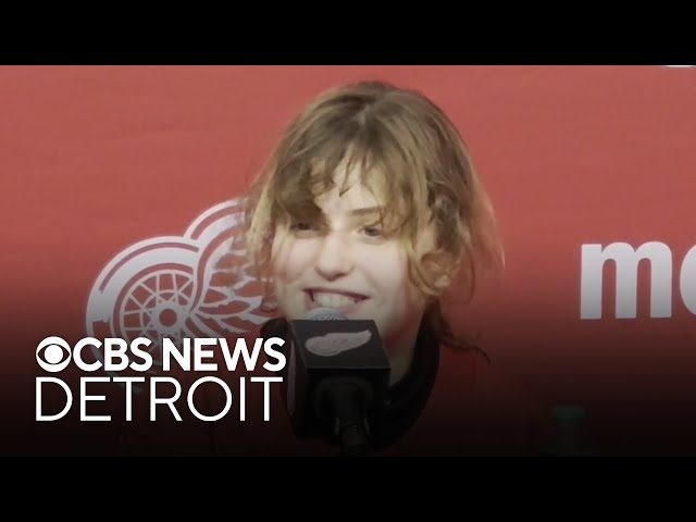 ⁣Detroit Red Wings help make Sylvia Rodegher’s dream come true