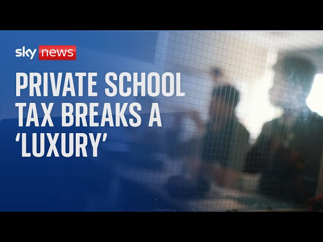 ⁣Education secretary defends ending tax exemption on private schools