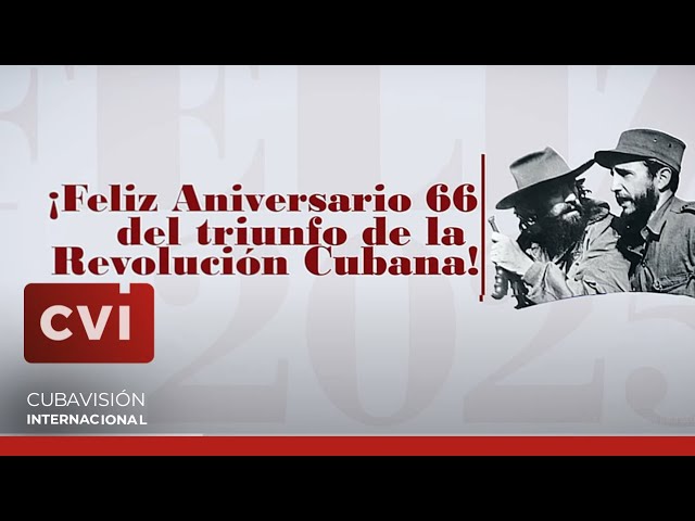 ⁣¡Feliz Aniversario 66 del Triunfo de la Revolución Cubana!