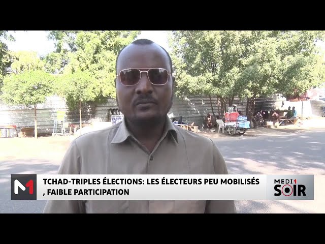 ⁣Triples élections au Tchad : Les électeurs peu mobilisés, faible participation