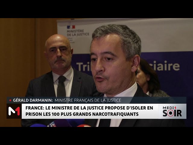 ⁣France : Le ministre de la justice propose d'isoler en prison les 100 plus grands narcotrafiqua