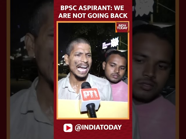 ⁣Bihar BPSC Protest: Aspirant Says, Will Not Stop The Protest Until The Re-Examinations Is Done