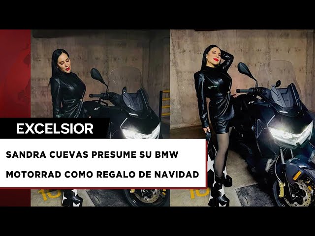 ⁣A Sandra Cuevas le trajo Santa Claus una Motorrad C 400 GT de BMW