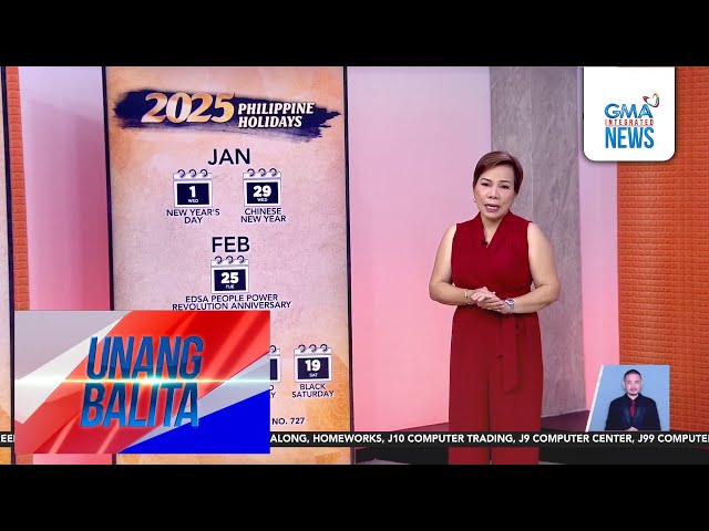 ⁣2025 Philippine Holidays | Unang Balita