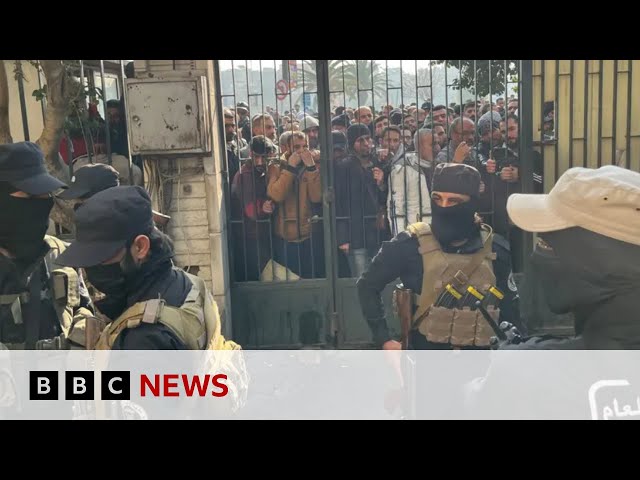 ⁣Assad's soldiers give up their weapons in Syrian 'reconciliation centres' | BBC News