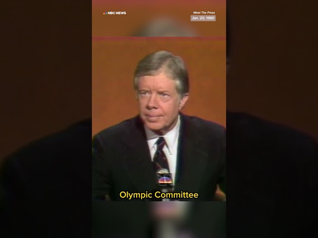 ⁣Jimmy Carter explains his decision to protest the 1980 Olympics