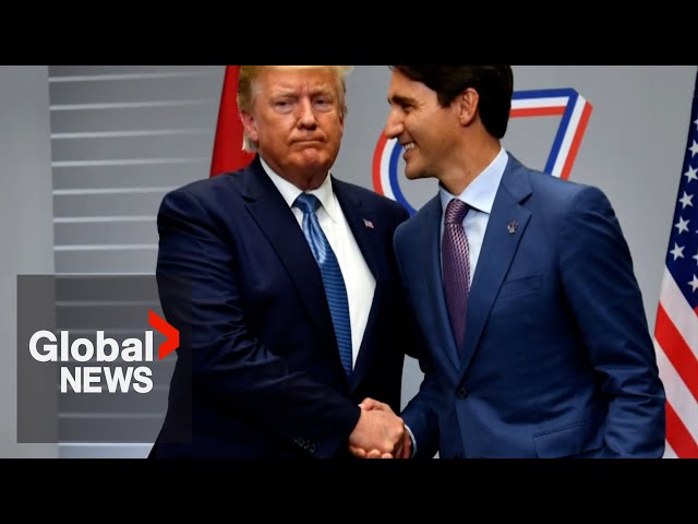 ⁣Is tension rising between Donald Trump and Justin Trudeau?