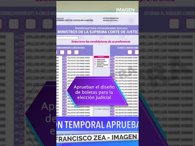 ⁣Aprueban el diseño de boletas para la elección judicial | Shorts | Zea