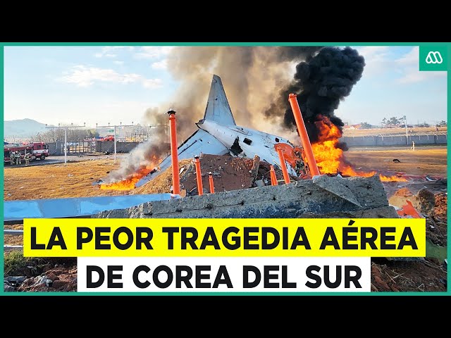 ⁣Hay solo dos sobrevivientes: Así fue la terrible tragedia aérea en Corea del Sur