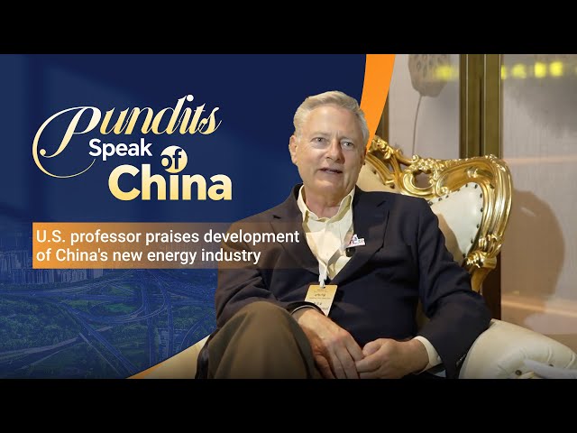 ⁣Pundits Speak of China: U.S. professor praises development of China's new energy industry