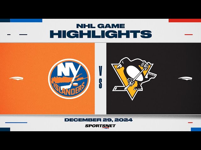 ⁣NHL Highlights | Islanders vs. Penguins - December 29, 2024